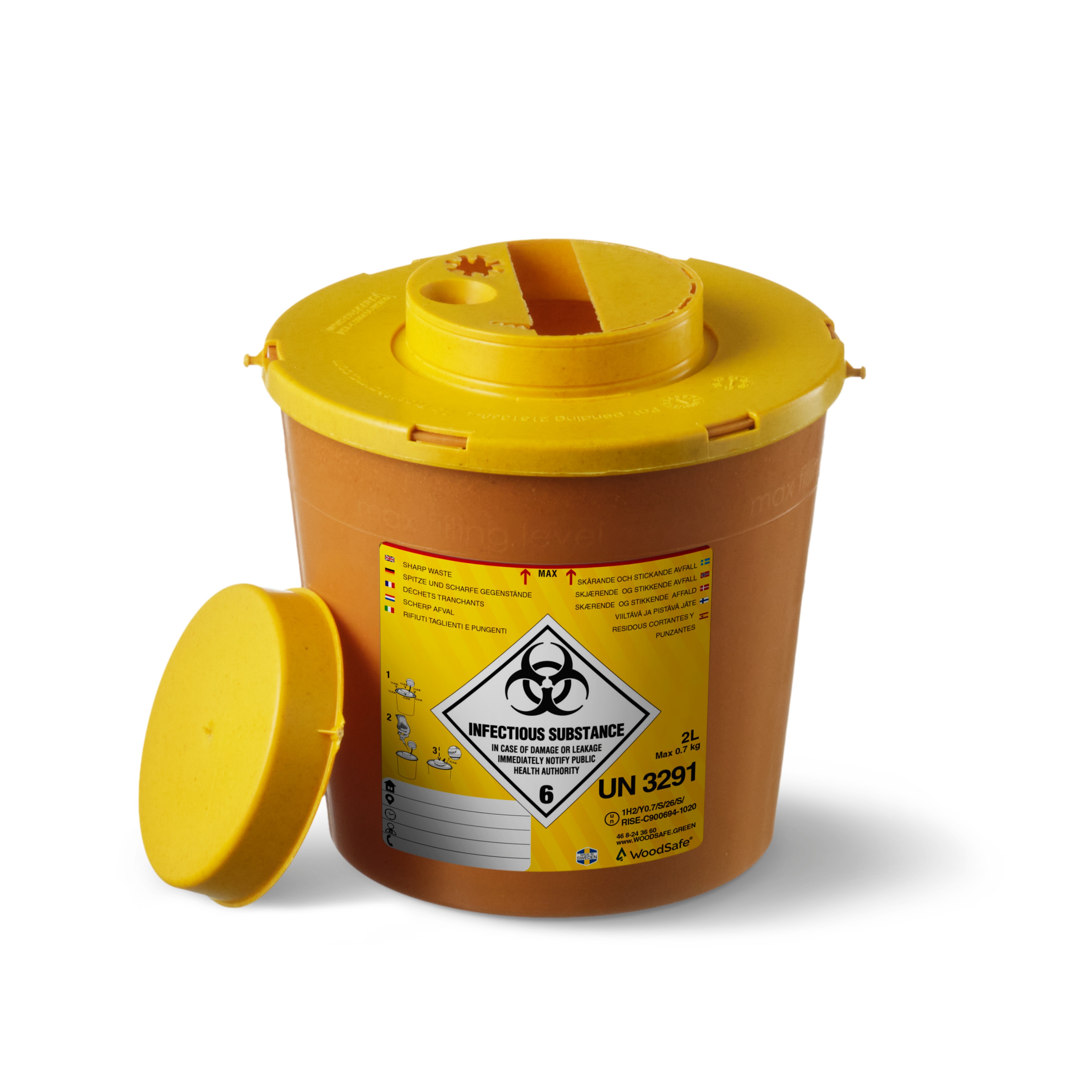 2.3L Hazardous Waste Container
