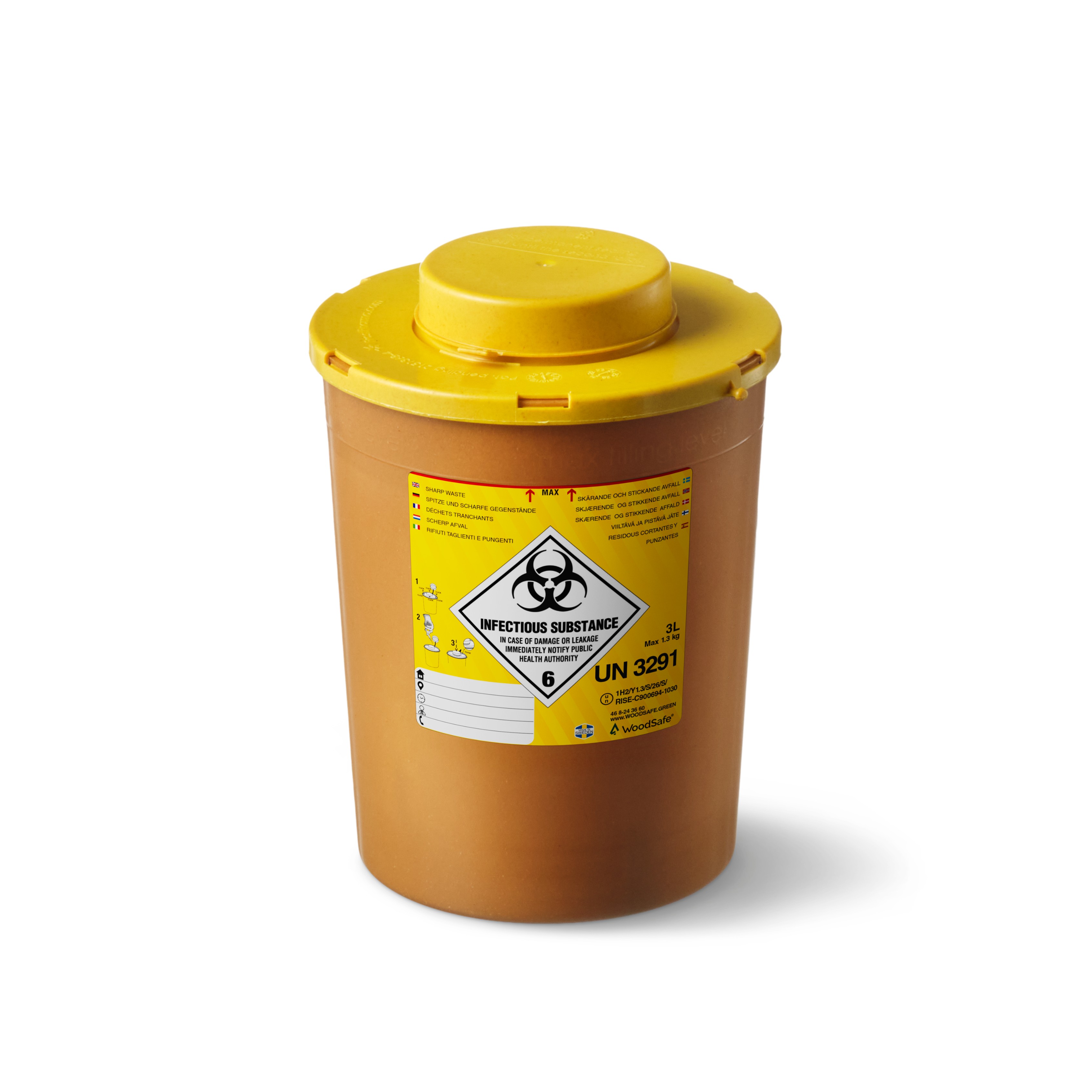 3.3L Hazardous Waste Container